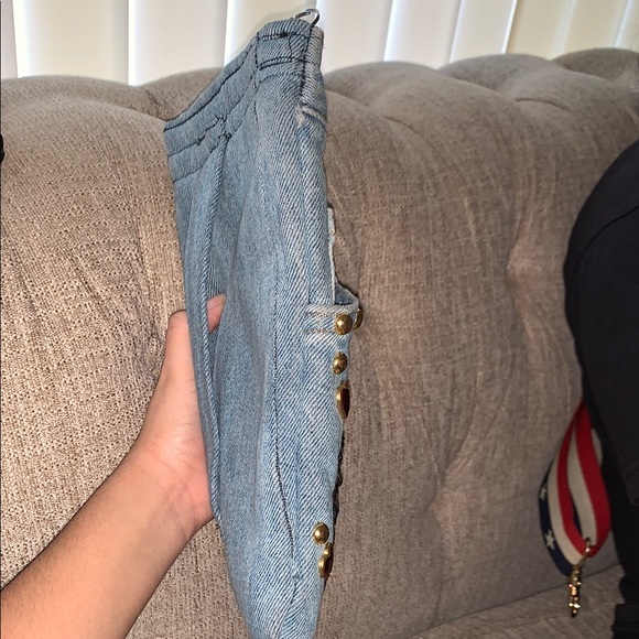 Denim Cartoon Betty Boop Embellished Crossbody Bag - Picture 10 of 16